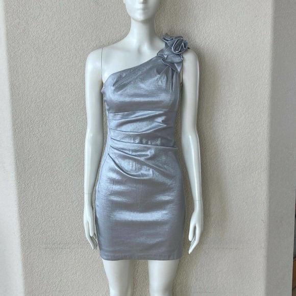 Jessica McClintock One Shoulder Strap Dress - Picture 1 of 7